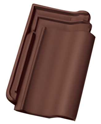 Керамическая черепица Nelskamp F 15, цвет Коричневый