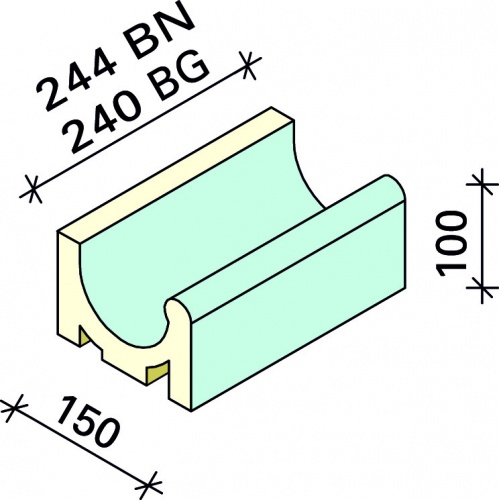 Лоток Interbau 244x150x100, арт. 5110